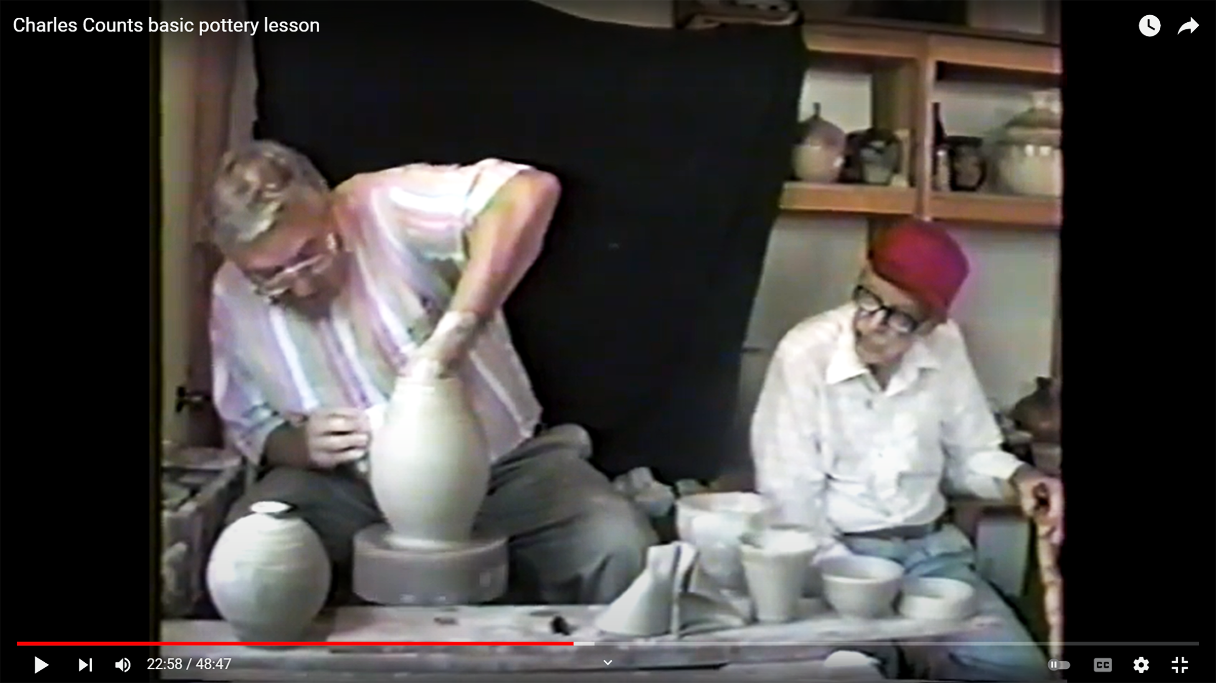 Charles Counts Pottery Lesson 1